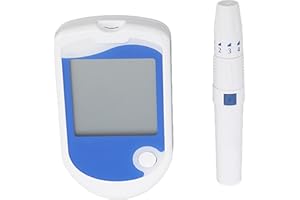 DKaony Kit Glucomètre, 50 Bandelettes Kit Glucomètre Professionnel à Grand Affichage pour Résidences pour Personnes âgées