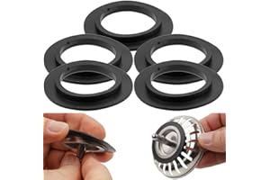BagLEv Franke - Arandela de goma para filtro de cestillo, junta de goma para fregadero, juntas tóricas, juntas para tuberías, tapones a presión para bañera, 5 piezas (para 82 83 mm)