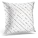 Produktbild FAFANIQ Throw Pillow Covers Red Linear with Arrows and Geometric Shapes White Triangle Decorative Pillows case Square Size 18 x 18 Inches Home Decor Sofa Pillowcase