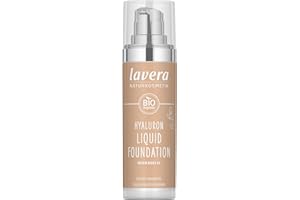 ‎LAVERA lavera Hyaluron Liquid Foundation - Warm Nude 03 - Naturkosmetik - Vegan - Seidige, leichte Textur - Frei von Mineralöl - Natürliche Hyaluronsäure & Bio-Mandelöl - 30ml