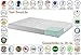 Produktbild NANNI Visco-Equinox orthopädische 7 ZONEN 160x200 Visco-Mind (RG 50) ca. 3 cm + Kaltschaum (RG 30) Matratze, H3, mit Premium CoolMax Doppeltuchbezug, Gesamthöhe (inkl. Bezug) ca. 20 cm, für Allergiker und verstellbaren Lattenrost geeignet