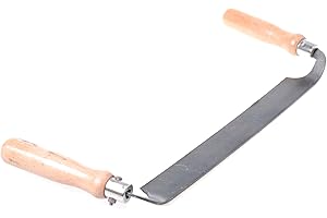 Aqbau® Zugmesser Für Holz Ziehmesser Gerade Wagnermesser Mit Holzheft 35cm Schäleisen Holz Metall