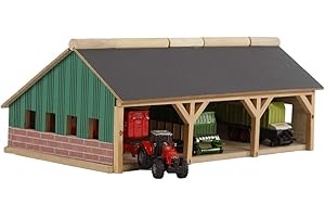 Kids Globe Szopa Rolna Dla Traktorów Akcesoria Zabawkowe, Wielokolorowy, Od 3 Lat