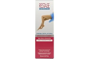 RESTASE | Crema Depilatoria Gambe e Braccia, 150 ml, con Aloe Vera e Camomilla