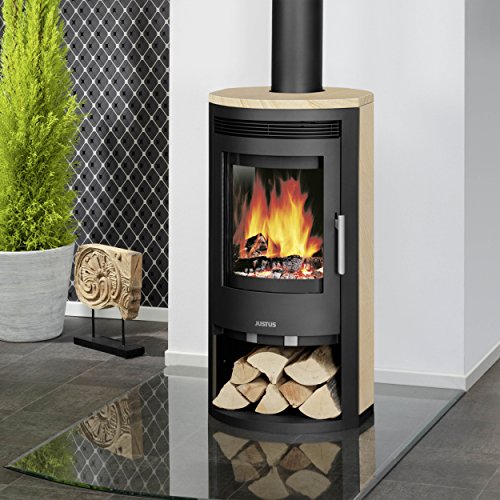 Preisvergleich Produktbild Justus Kaminofen Baltrum schwarz Sandstein