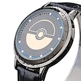Skylynn Anime Pokemon Cosplay Armbanduhr unisex Mode LED-Touchscreen Wasserdichte Uhr Geburtstagsgeschenk Uhren (Poke Ball 2)