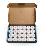 Zenoplige 24 x LED Teelicht Flameless Kerzen inkl. Batterien CR2032 , flammenlose LED Teelichter flackernd Kerzen mit Flackereffekt, Warmweiß - 6