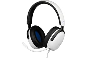 Konix Auriculares Gaming circumaurales con Cable Nexus PS5 - Altavoces de 40 mm - Micrófono Flexible - Conexión Jack 3.5 mm - Cable de 1,5 m - Blanco