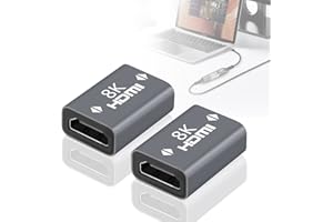 LANMU EU LANMU 2-PACK HDMI Coupler,2.1K Female to Female Connector Extender Extension Adapter, HDMI Joiner with 8K@60Hz/7680 * 4320 Resolution,3D, HDR, ARC,Ethernet