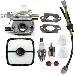 AISEN CARBURATEUR + Joint + Filtre À AIR + Bougie + Tuyau Filtre KIT pour Zama C1U-K52 C1U-K29 Echo SRM2100 GT2100 GT2000 PAS2000 PAS2100 CARB 12520013312