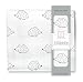 SwaddleDesigns X-Large Muslin Swaddle Blanket, Hedgehog (Black)