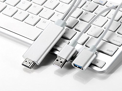 Lightning to HDMI Adapter Kabel ISWEES Lightning Digital AV auf HDMI 1080P HDTV Adapter Schnur Kabel für iPhone 7 7 plus 6s 6s plus 6 6 plus 5 5c 5s SE, iPad Air / Mini / Pro (Plug & Play),Samsung S6 S5 S4 S3 S6 Edge Note 3/4/5/6 – Weißer (Kein Samsung S7 oder S7 Edge) - 9