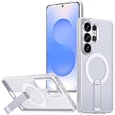 Rongep [Air-Nova] Samsung Galaxy S26 Ultra i&ccedil;in Kılıf Manyetik [MagSafe ile Uyumlu] S26 Ultra Koruyucu Dikey Stantlı Isı Dağı