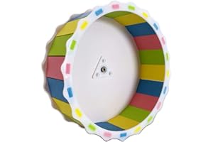 Oncpcare Hamster Exercise Toys Hamster Running Exercise Wheel Hamster Silent Spinner Accessories Adorable Hamster Cage Attachment Options Suits Little Gerbil, Chinchilla