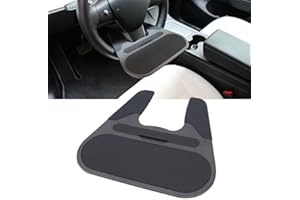 KKTR-CAR Véritable Couverture de Volant en Fibre de Carbone pour Tesla Model3 ModelY 2018-2023 Modification intérieure Accessoires de Volant de Voiture (Tablette de Volant)