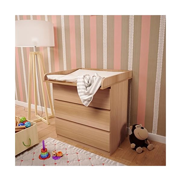 Polini Kids Changing Unit For Chest Of Drawers Malm Ikea Beech