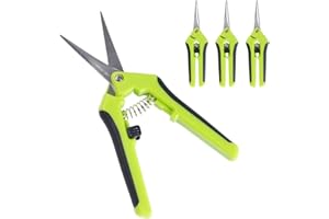 Hyindoor Hydroponics Multi Purpose Curved Blade Scissor Pruning Shear (3 Packs)