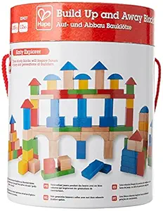 Hape Kids Wooden Building Block Set (100 Pieces)
