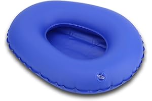 HERCHR Padella Gonfiabile da Letto per Anziani Allettati, Padella Ad Aria Portatile, Buona permeabilità all'Aria Padella, PU Padella Gonfiabile antidecubito WC orinatoio per Anziani Costretti a Letto