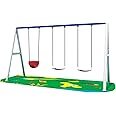 RBW TOYS 3 Seat Swing Set with 1 baby seat and 2 kids seat Playground Equipment. Size 300 * 130 * 200cm "baby swing" (13104-Outdoor-swingset)