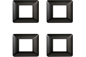 IXTRIMA Plaque compatible ViMAR plana, plaques en plastique ensemble 4 pièces 2 places pour remplacement des plaques existantes - s'adaptent parfaitement au support d'origine