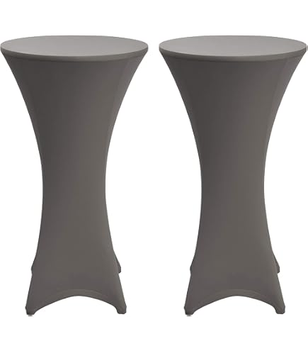 Tavolo Alto Pieghevole Tillvex | Diametro 70-80 Cm | Altezza 107 Cm | Resistente Alle Intemperie | Per Giardino, Feste, Bistrot