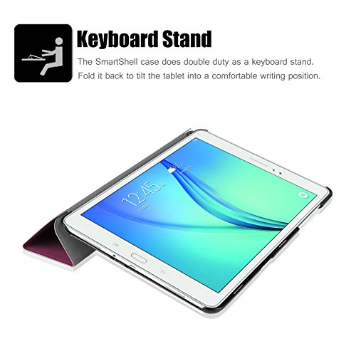 Fintie Samsung Galaxy Tab A 9.7 Hülle Case – Ultra Schlank Superleicht Ständer Smart Shell Cover Schutzhülle Etui Tasche mit Auto Schlaf / Wach Funktion für Samsung Galaxy Tab A 9.7 T550N / T555N 24,6 cm (9,7 Zoll) Tablet-PC, Lila - 8