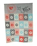 David Fussenegger 886297M5 Adventskalender "Vogel & Stempel", Baumwoll-Mischgewebe, filz, 48 x 67 x 1 cm