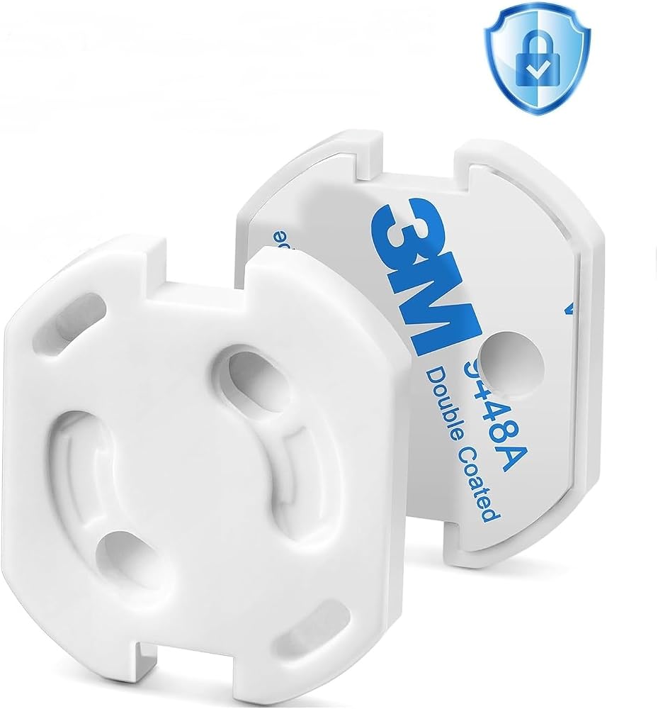 LOVEX® Elektrik Priz Kilidi Otomatik Kapanır Bebek Priz Koruyucu Kapak Çocuk & Bebek Güvenlik Ürünleri Elektrik Prizi Koruma Kilit Kapakları (4 ADET)