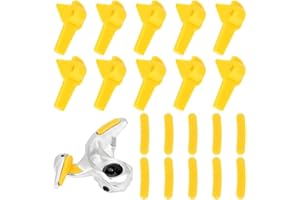 Leopacat Cabezal de Desmontaje De NeumáTicos, Cambiador Protector de Borde de Bordes Llantas, Cabezal Montaje de NeumáTicos, Herramienta de InsercióN de Pato, 10 Inserciones Delanteras y 10 Traseras