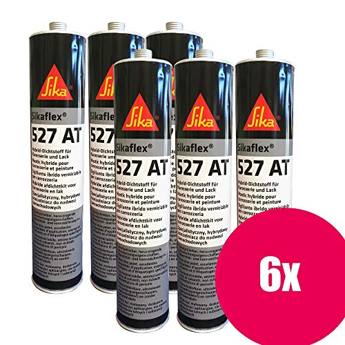 Preisvergleich Produktbild Sikaflex 527 AT 6er Karosserie Dichtmasse schwarz 300ml