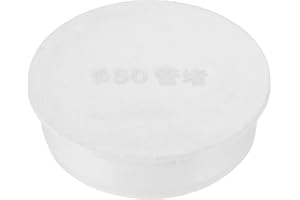 PATIKIL 45mm OD Tubería Agujero Tapones, 1 Paquete Redondo Cercado Poste Tubería Inserción Cubierta Tubería Extremo Tapa para Tubería Protección, Blanco