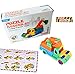 YIXIN Mini Assemble Lorry Truck Build-n-Play Self-assembled Push Forward Van Block Combination Puzzle Toy Truck for 5 Years Old+ Kids (Excavator)