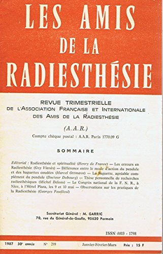 Les amis de la radiesthésie N°299