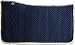 Produktbild Engel Reitsport Lammfell Westernpad (Square) Stoff marine blau Fell grün (Pad 1) farbenfroh: mit 12 Lammfell Farben kombinierbar!