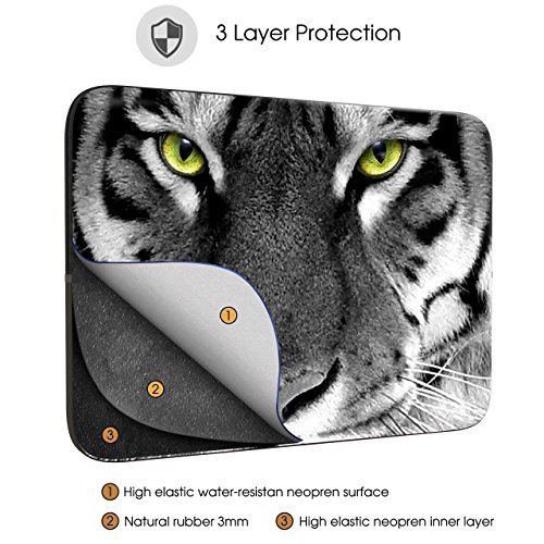Sidorenko Designer Laptophülle für Laptops mit einer Bildschirmdiagonale von 35,8 cm ( 14-14,2 Zoll ) neopren max. Geräteabmessungen 35,5 cm x 25 cm - 3
