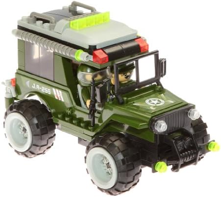 Best Seller Games &amp; Toys BanBao Building Blocks Bricks Construction Military Army Jeep 4x4 Car - Little Builder Fun Gift Present for Stocking Fillers, Xmas, Christmas, Easter, Birthdays, Pocket Money Treat or Reward Idea - Child Boys Boy Kids Children - One Supplied