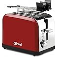 Girmi Tp5602 Tostapane, Acciaio Inox, 850 W, Rosso
