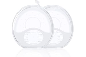 Lukinuo Milchsammler zum Stillen, 2 Stück, Muttermilchfänger, Silikon-Stilkissen, Stillbecher, Milchschoner für stillende Mütter, schützt wunde Brustwarzen, verhindert Auslaufen