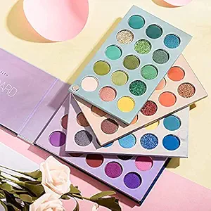 URSUS GIRL BEAUTY 60 Shades Color Board Professional Eyeshadow Makeup Kit for Girls, High Pigmented Matte Shimmer and Glitter Highlighter Eye Shadow Palettes Shades