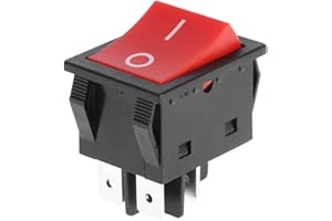 MLMLH Interruptor basculante de máquina – 30 A soldador de 4 pines tipo barco ON/OFF interruptor de uso industrial (tamaño: 1 unidad)