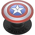 ​​​​PopSockets Phone Grip with Expanding Kickstand, Marvel PopGrip - Enamel Shield
