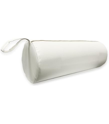 Cuscino Rullo Ergonomico 55x20 Cm - In Similpelle Con Imbottitura Schiuma | Per Yoga, Fitness E Massaggio