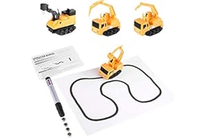 Jauarta Stylo Magique Voiture inductive, Ligne de Suivi Automatique, Stylo en Plastique Voiture Automatique inductive Connaissance de la Route Ligne de Suivi Vous Tirez des Jouets pour Enfants