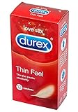 Durex Thin Feel Condoms Thinnest Real Feel Condoms 12 Pack