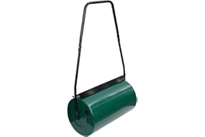 Crystals Garden Outdoor Lawn Aerator Heavy Duty Manual Handle Rolling Grass Roller (46L)