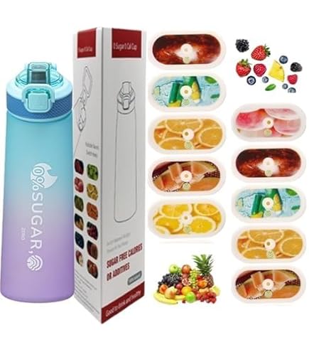 Gourde Air Up Twist Bleu Océan 650 Ml - Sans BPA - Neuf Scellé - Fabriqué Au Royaume-Uni