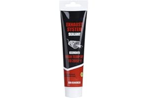 Belissy Colle Haute Temperature Mastic Haute Temperature Colle De Tuyau D'échappement, 150g Polyvalent Voiture Tuyau d'échappement Réparation Haute température Résistance Mastic Colle Scellant