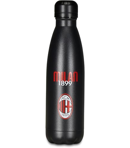 Bicchiere Ufficiale Milan Per Bambini - Con Tappo E Cannuccia, 430ml, Made In Italy - Foto 9