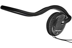 TronicXL Casque tour de cou stéréo avec prise jack 3,5 mm compatible avec smartphone, iPhone, téléphone portable, Samsung, Huawei, Xiaomi, tablette, iPad, lecteur MP3 derrière l'oreille